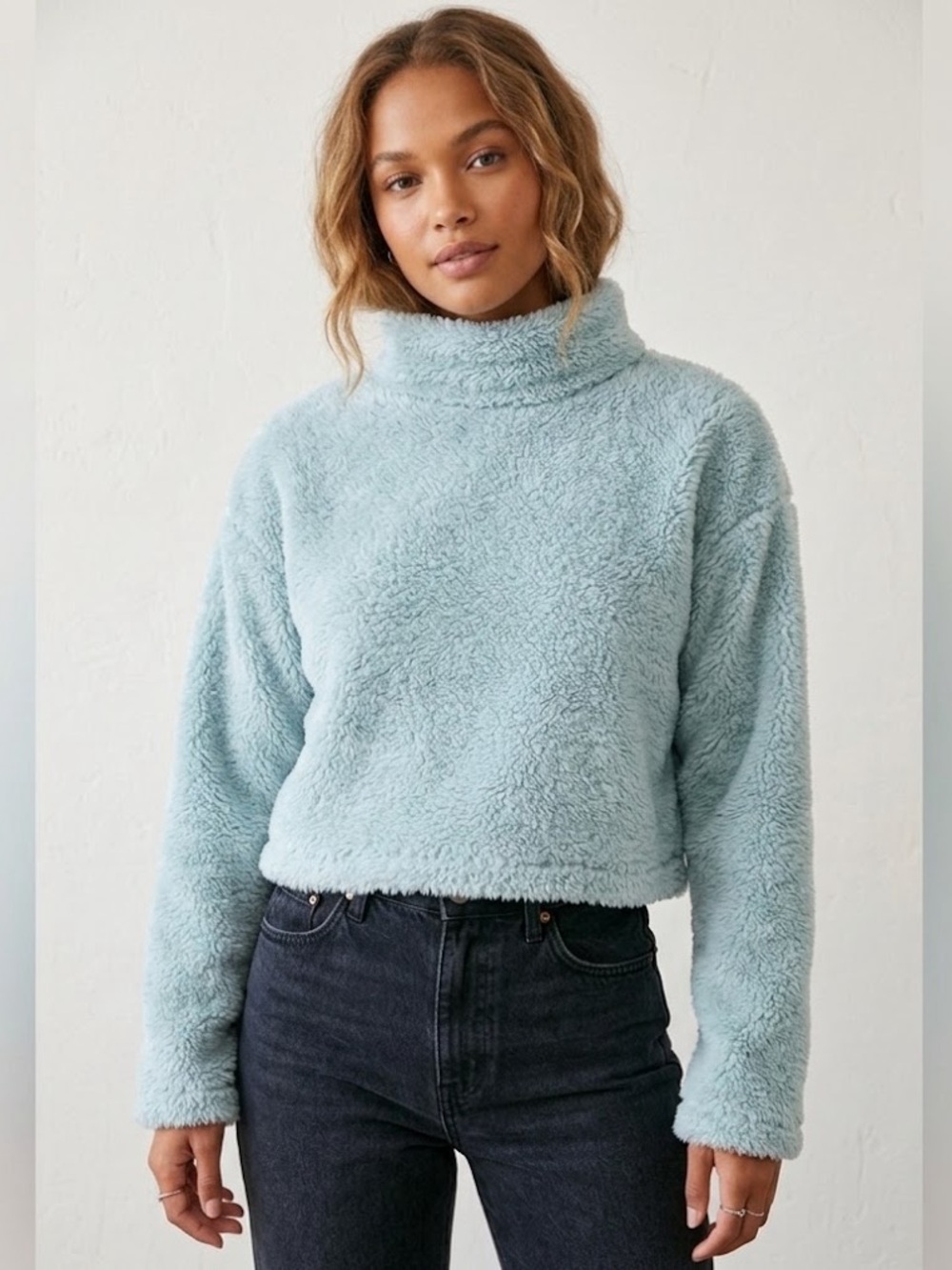 Forever21 Turtleneck Sweater Robin’s egg blue